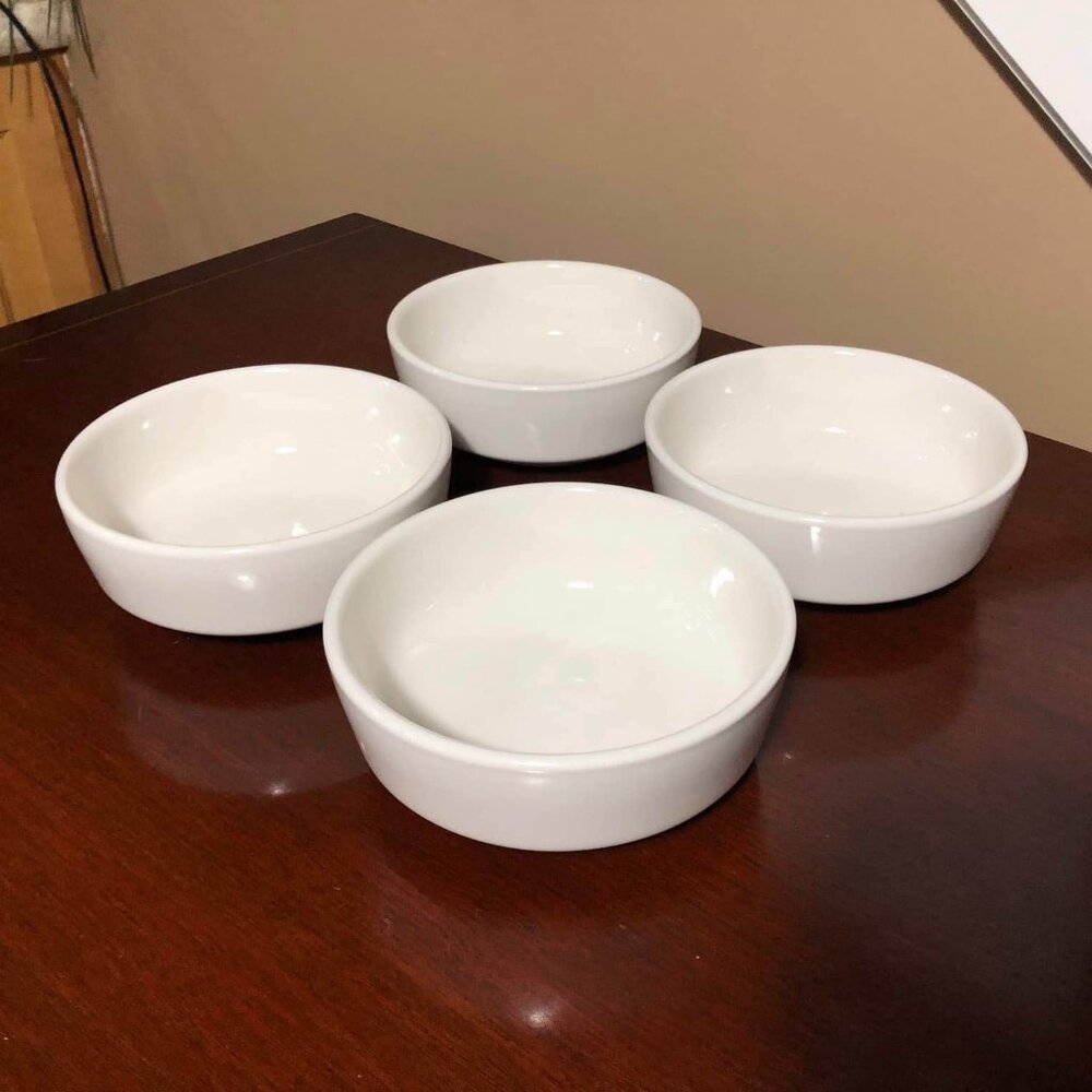 Buffalo China 5” white restaurant ware bowls